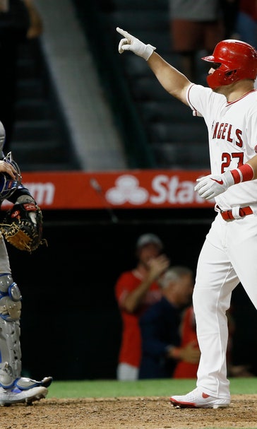 Trout hits tying HR, and Angels rally to beat Dodgers 5-3